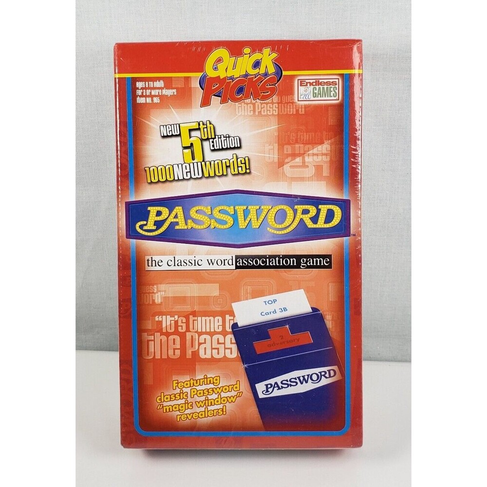 PASSWORD Endless Games 2008 Quick Picks 5th Edition -- New in Box